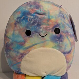 Squishmallow - PEDI The Octopus 8" Plush, Rainbow Tie-Dye Octopus - New w/Tags